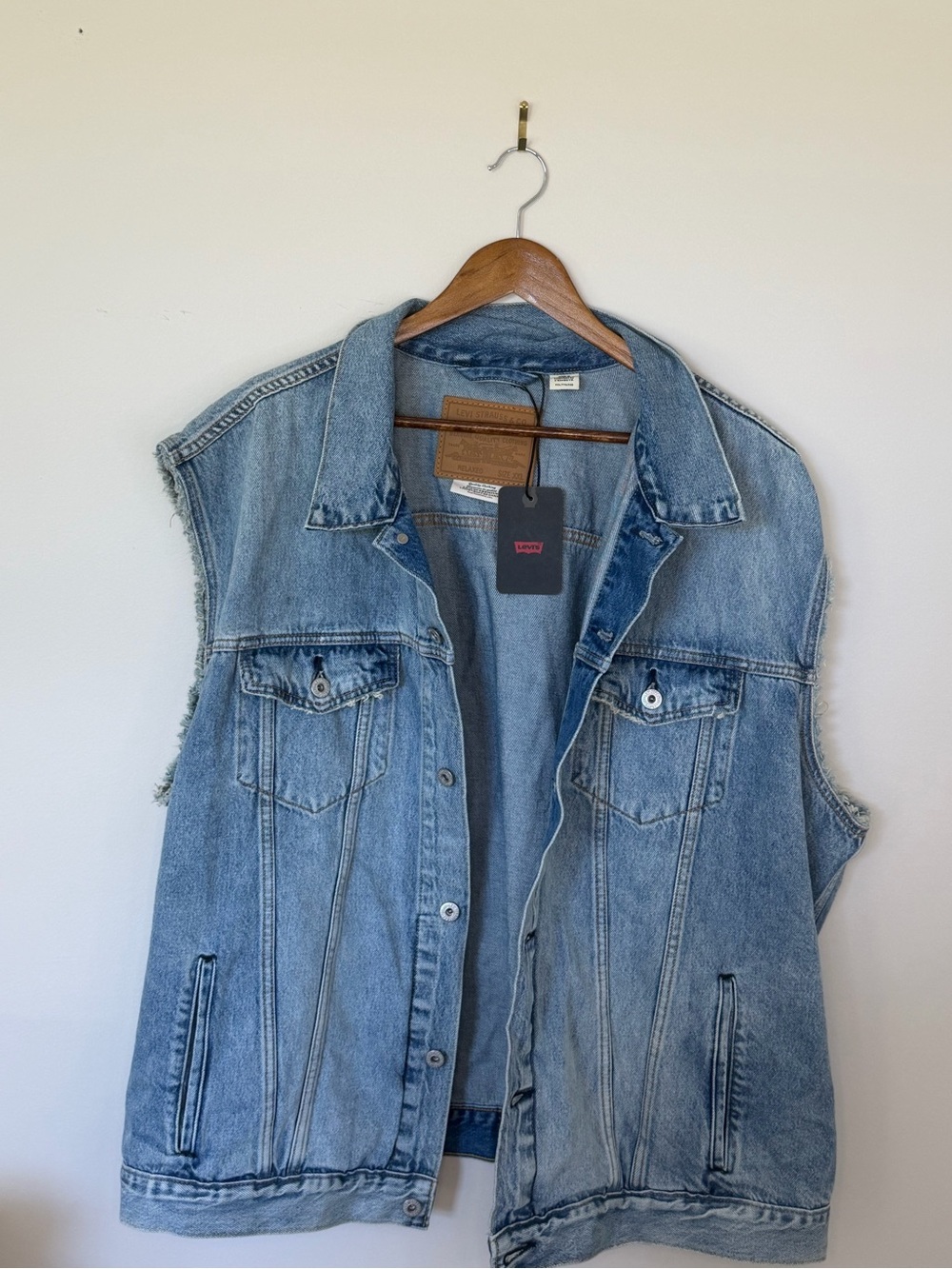 Levi's oversized Denim vest XXL